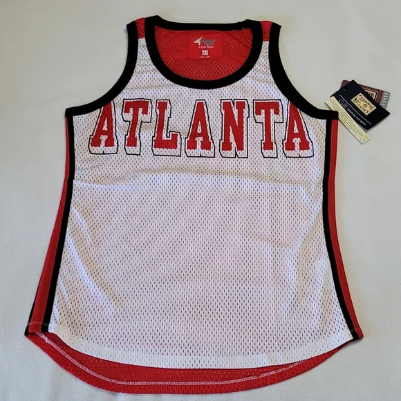 NEW Atlanta Hawks Tank Top NBA Sleeveless Sport Mesh Cool Net GIII 4Her Women XL - Picture 4 of 14